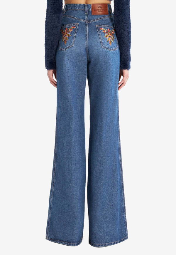 High-Rise Waist Flared Jeans