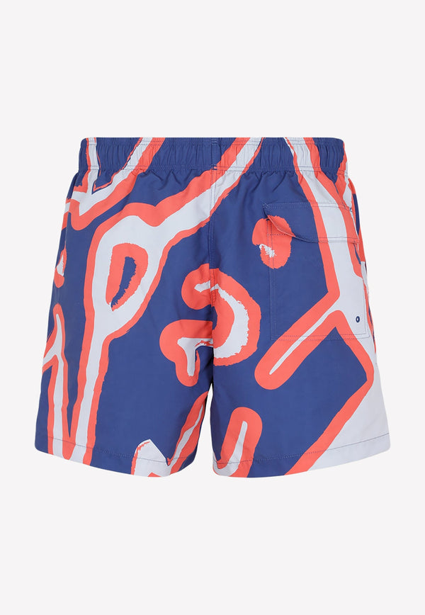 Scritto Print Swim Shorts