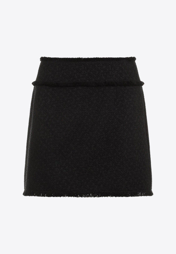 A-line Knitted Mini Skirt