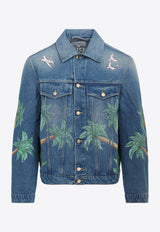 Palms Embellished Denim Jacket