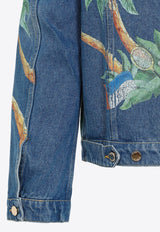 Palms Embellished Denim Jacket