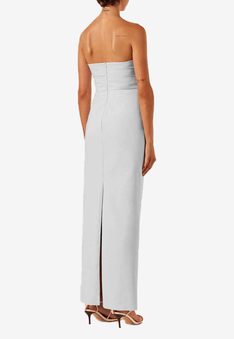 Lani Strapless Draped Maxi Dress