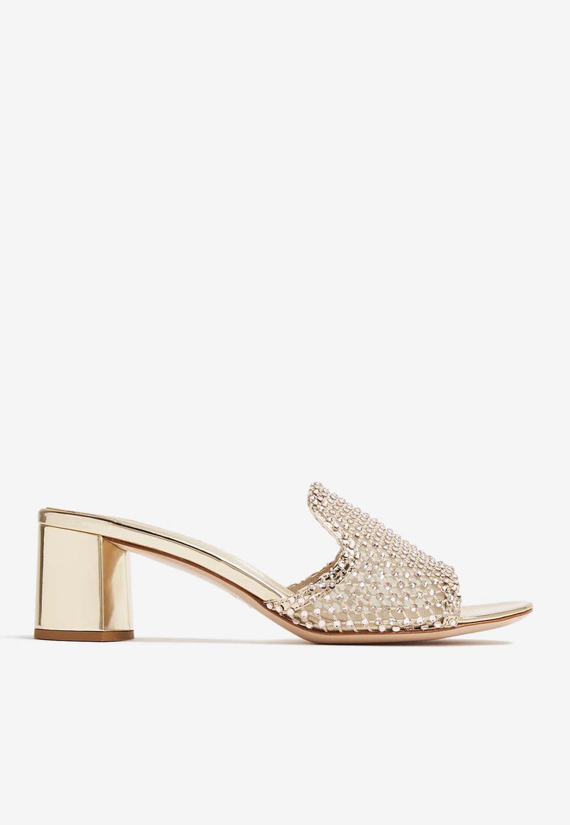 Gilda 55 Crystal-Embellished Sandals