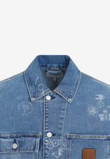 All-Over Logo Denim Jacket