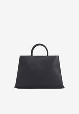 Medium T Timeless Grained Leather Top Handle Bag