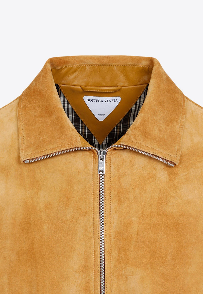 Suede Bomber Jacket