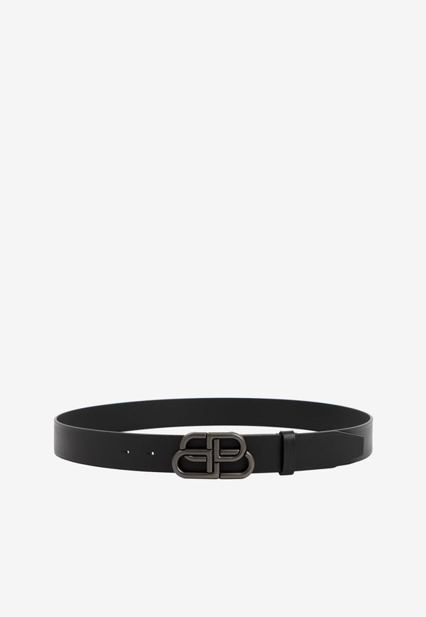 BB Buckle Leather Belt