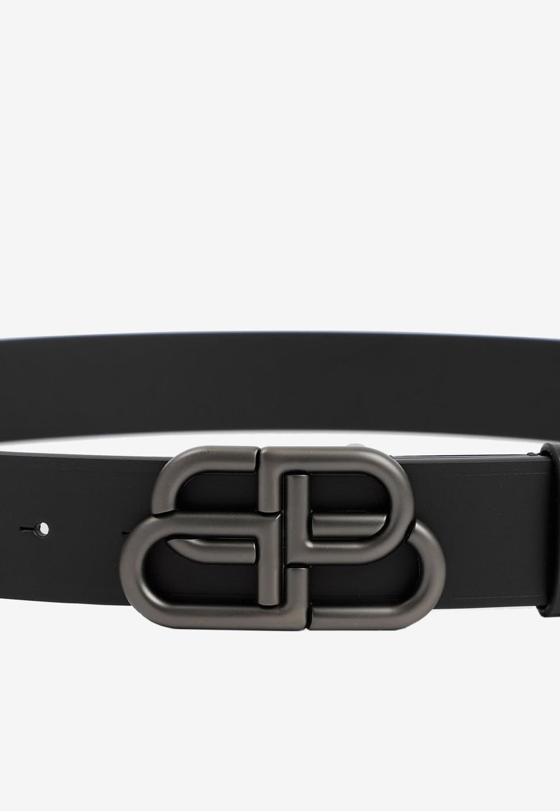 BB Buckle Leather Belt