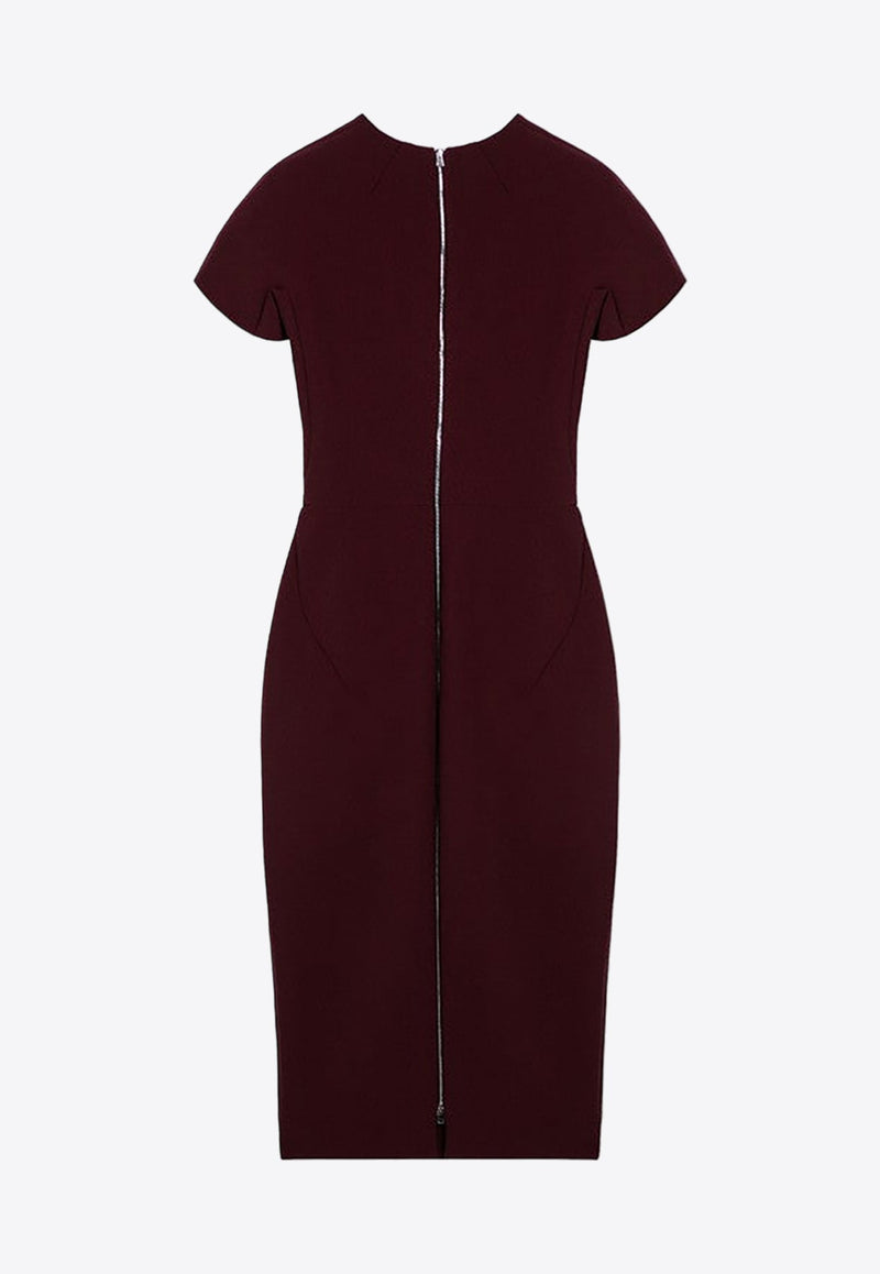 Sheath Crepe Tailored Dress