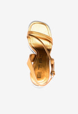 100 Metallic Leather Sandals