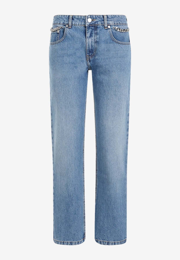 Falabella Chain Cropped Jeans