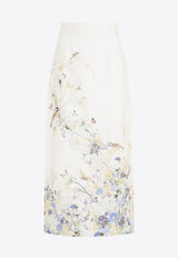 Harmony Floral Pencil Midi Skirt