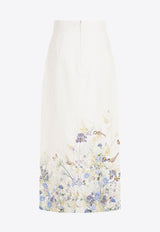 Harmony Floral Pencil Midi Skirt