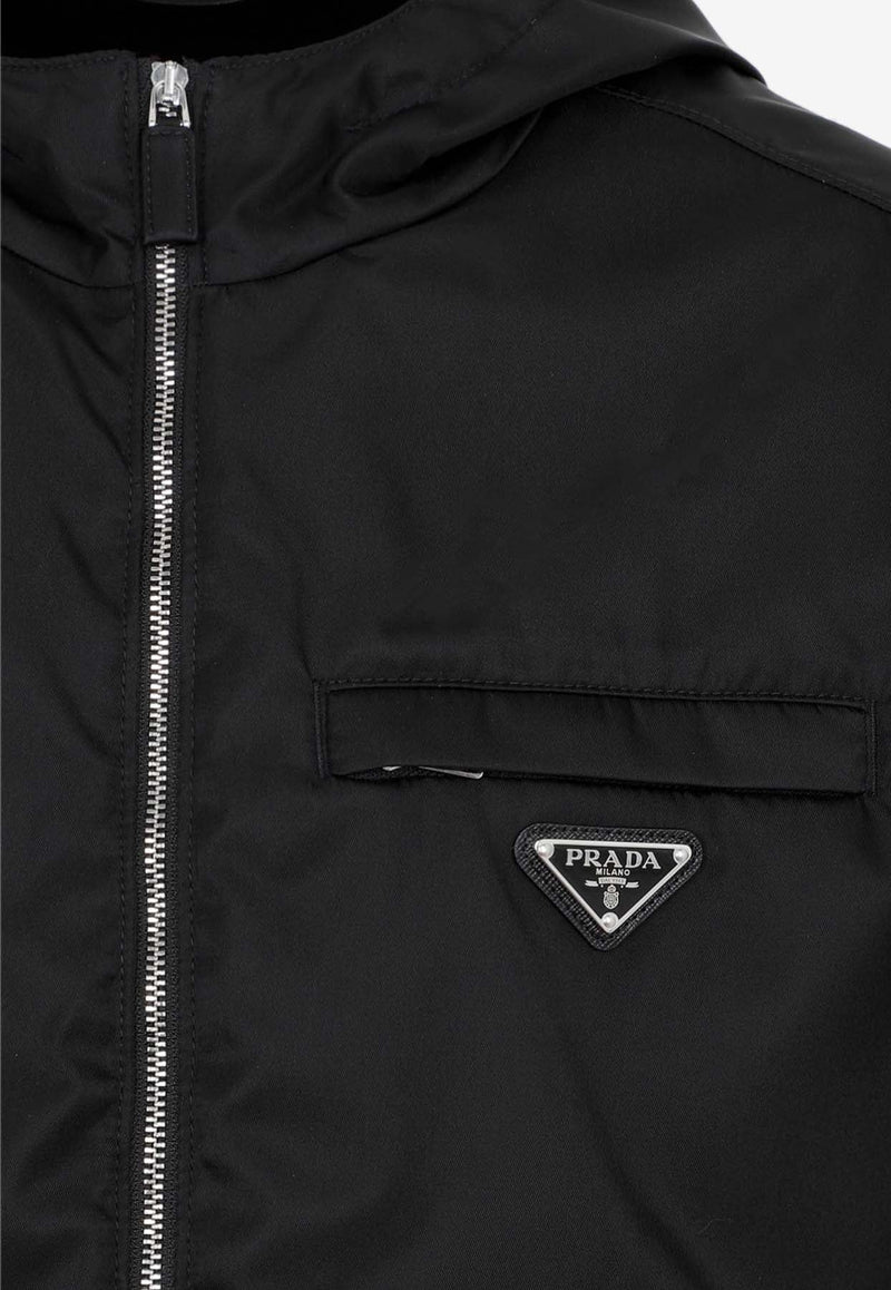 Enameled Logo Zip-Up Jacket