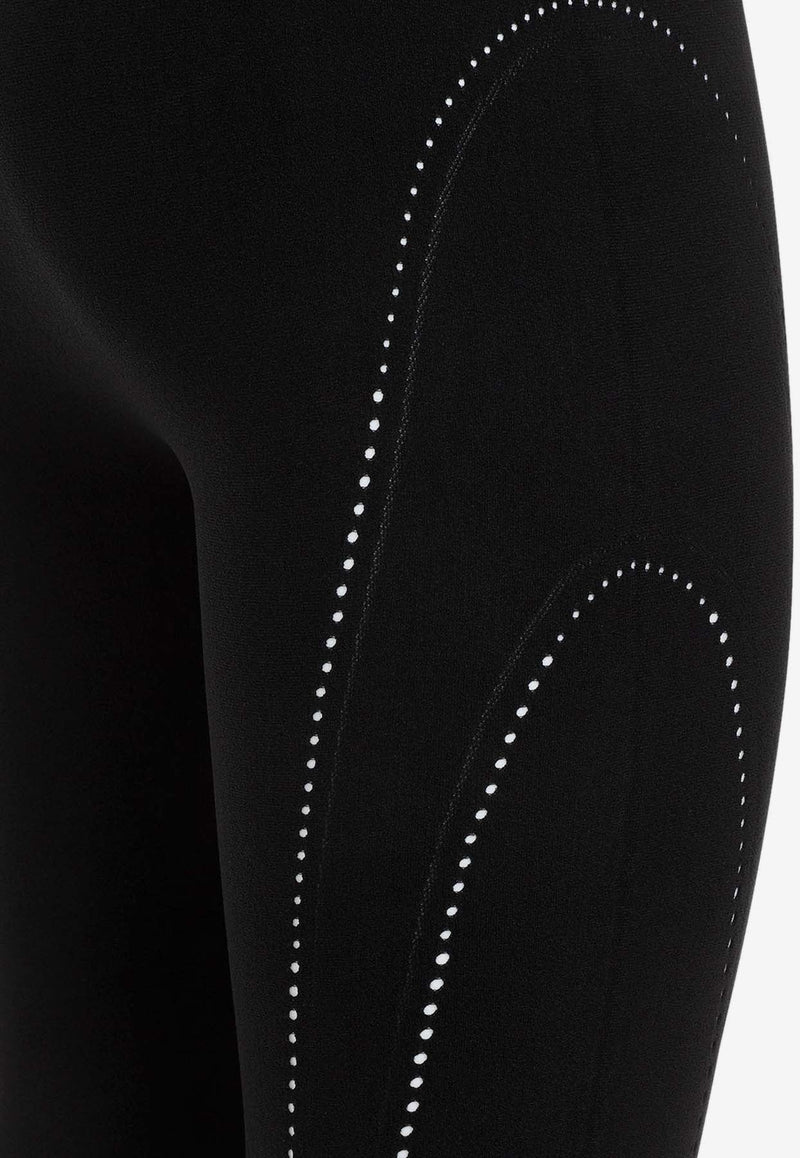 Perforated Stretch Leggings