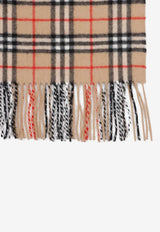 Check Cashmere Happy Scarf