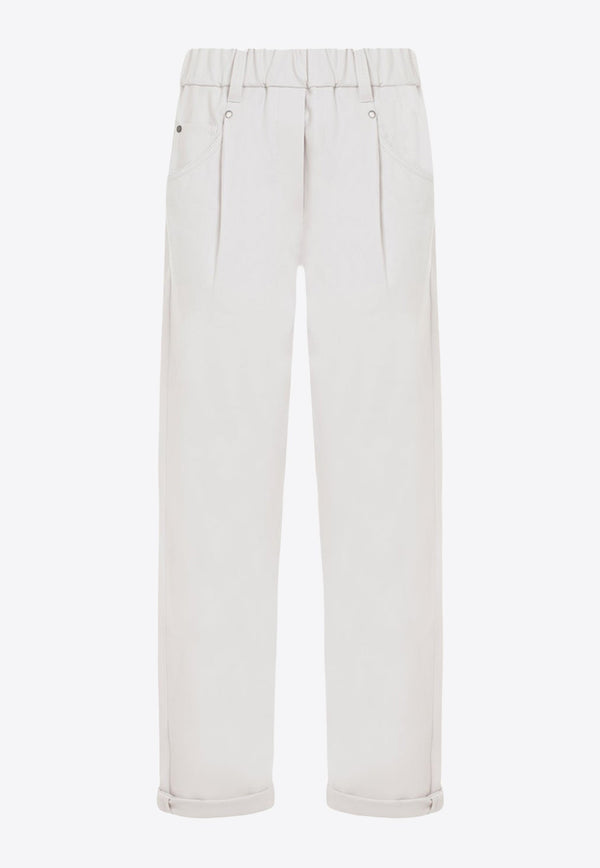 Straight-Leg Casual Pants