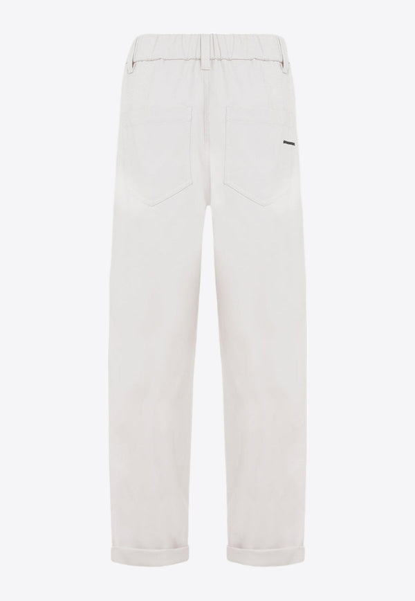 Straight-Leg Casual Pants