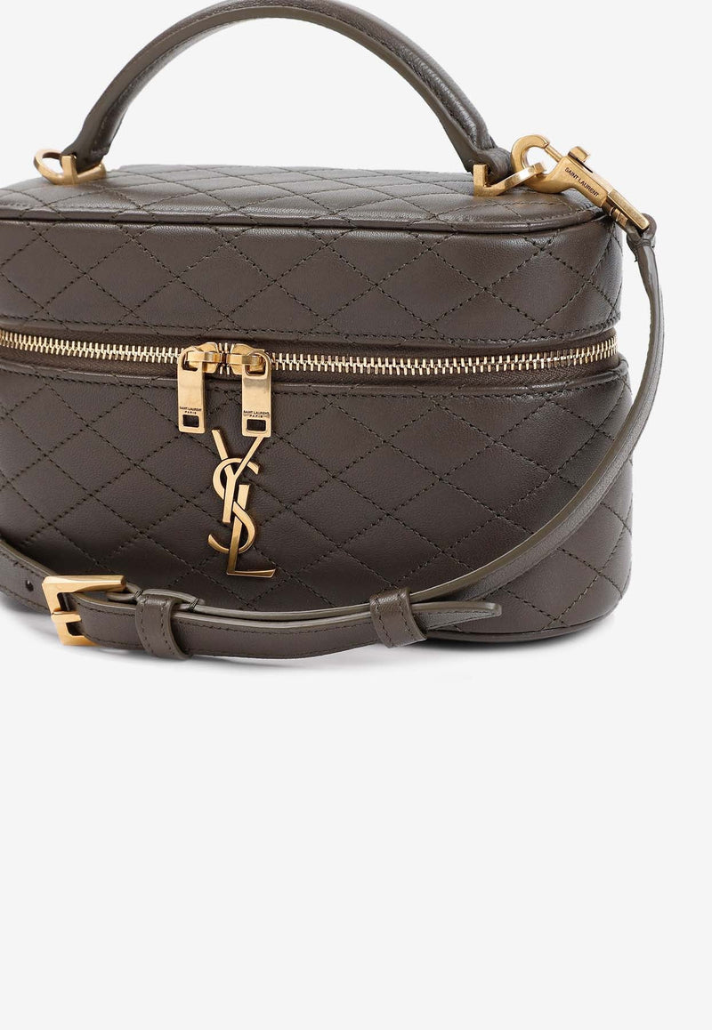 Gaby Vanity Bag in Quilted Leather