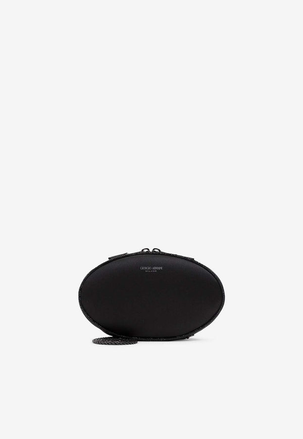 Round Satin Clutch