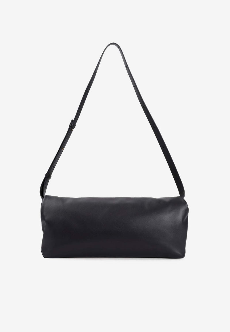 Medium Rollup Leather Shoulder Bag