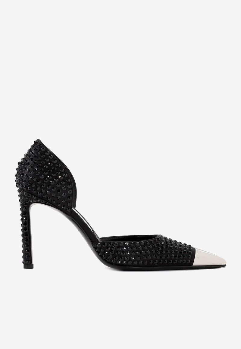 90 Crystal-Embellished Pumps