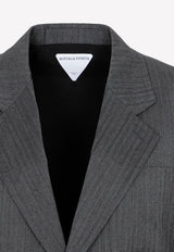 Chevron Blazer in Wool