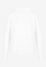 Knitted Long-Sleeved Top in Cashmere
