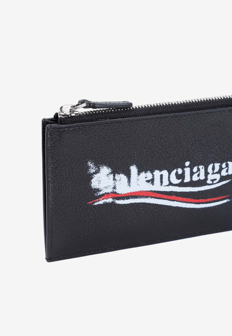 Campaign Logo Leather Cardholder