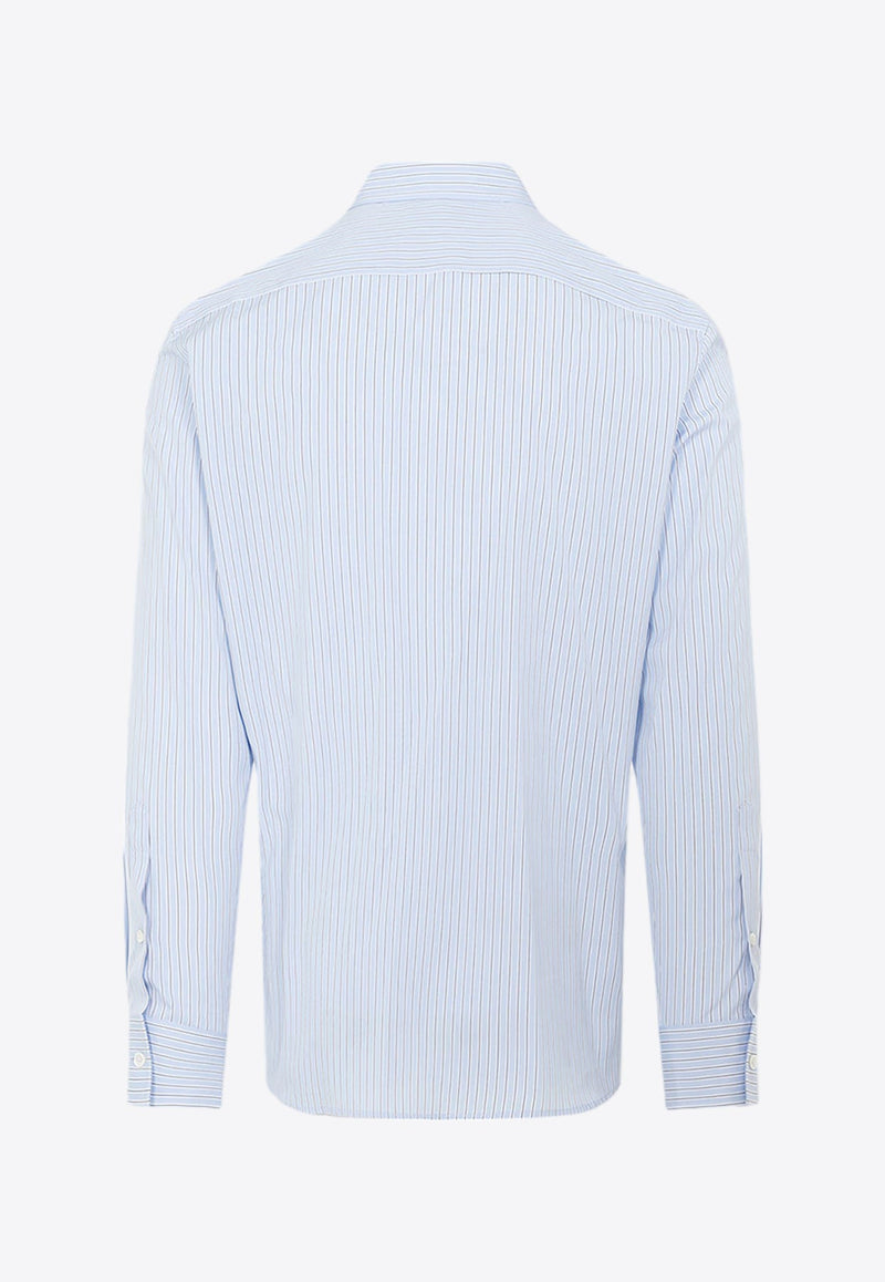 VLogo Striped Poplin Shirt