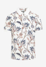 Floral Print Polo T-shirt