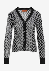 Zig Zag V-neck Cardigan