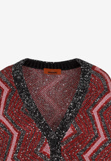 Sequin-Embellished Knit Cardigan