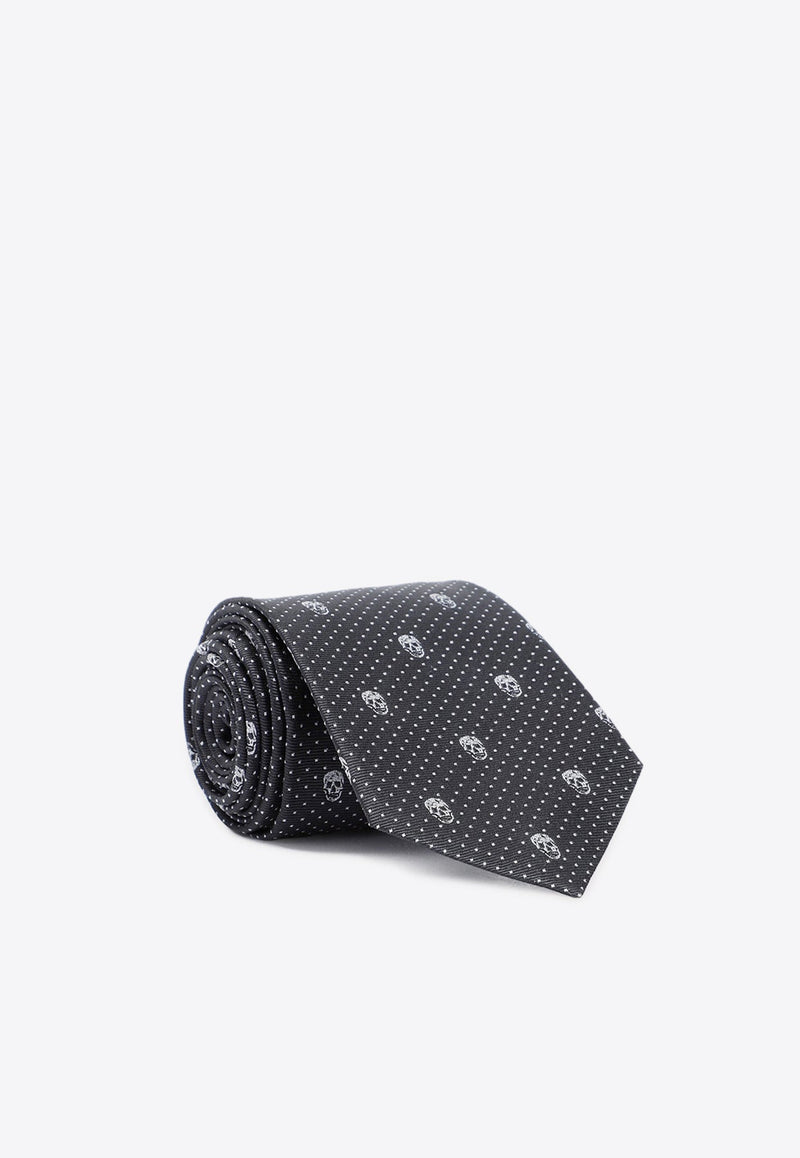 Skull Polka Dot Tie