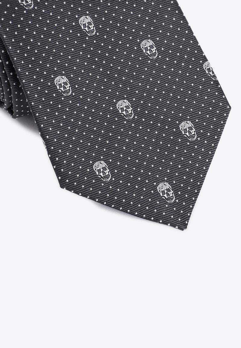 Skull Polka Dot Tie