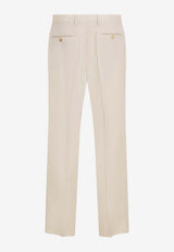 Single Pleat Wool Pants