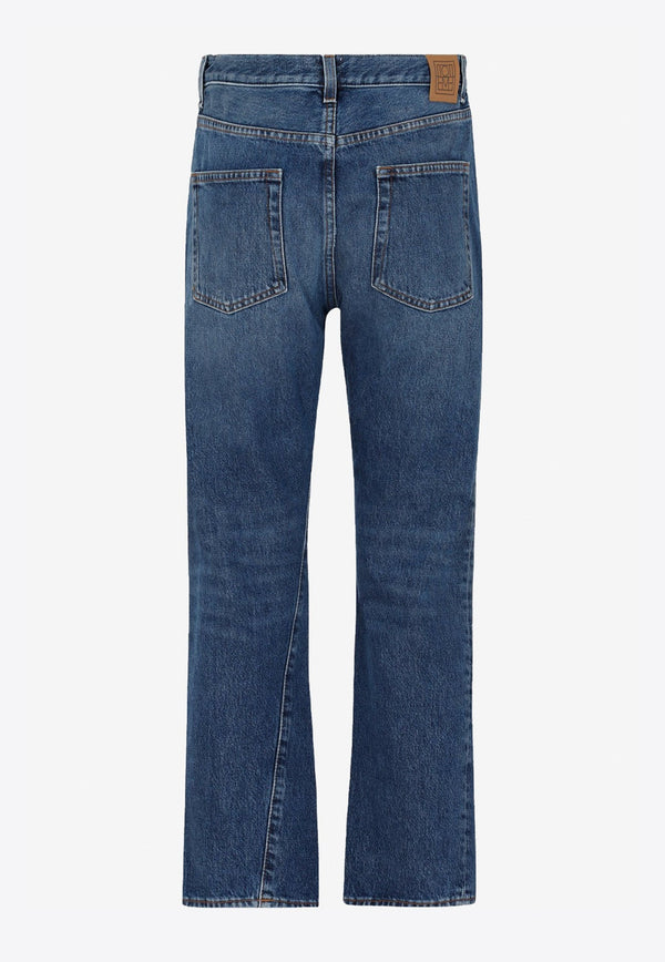 Twisted Seam Straight Jeans