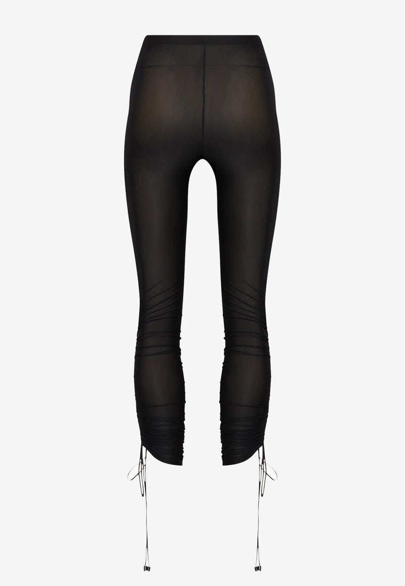 Drawstring Cropped Leggings