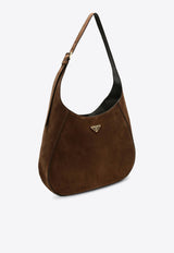 Large Suede Shoulder Bag