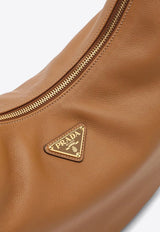 Large Arqué Leather Hobo Bag