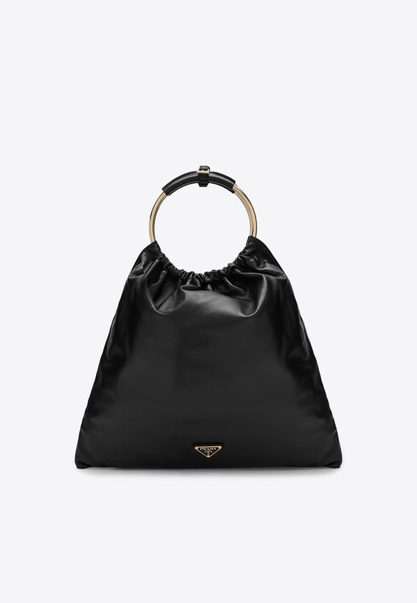 Medium Nappa Leather Bucket Bag