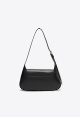 Small Triangle Logo  Leather Shoulder Bag