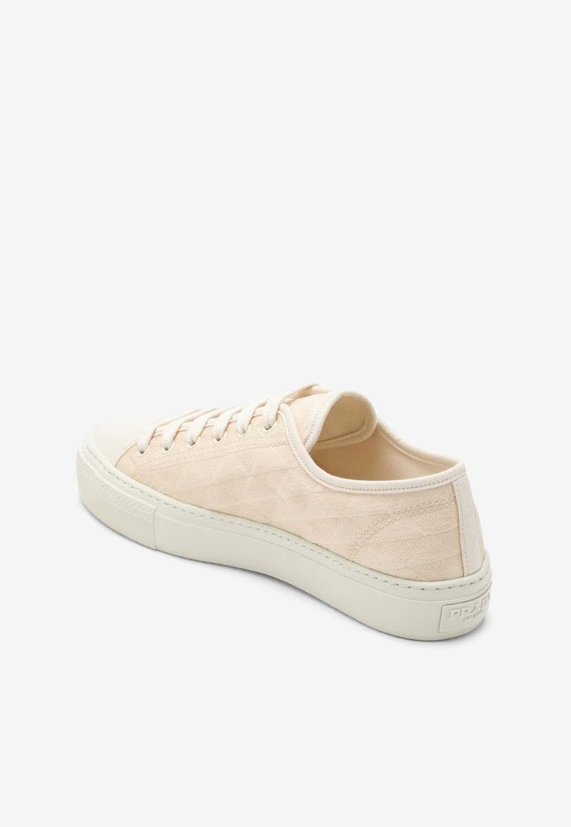 Triangle Logo Low-Top Sneakers