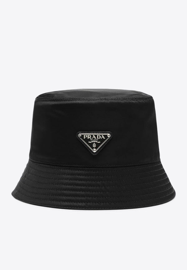 Triangle Logo Nylon Bucket Hat