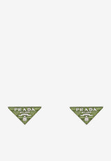 Triangle-Shaped Logo Earrings