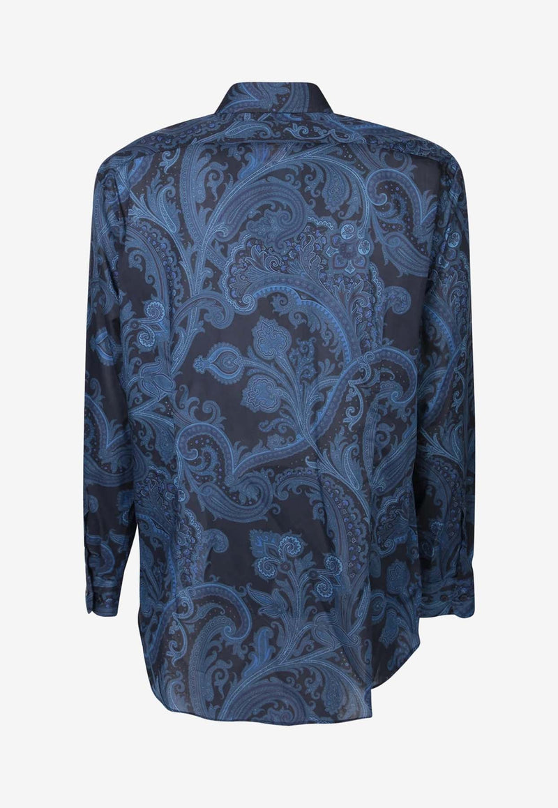 Paisley Print Long-Sleeved Shirt