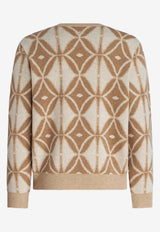 Geometric Pattern Wool Sweater