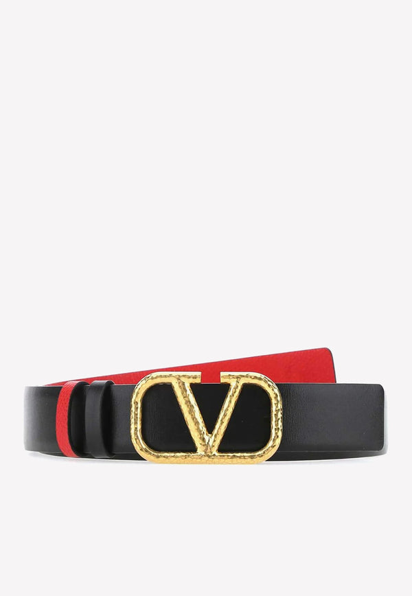 VLogo Reversible Leather Belt