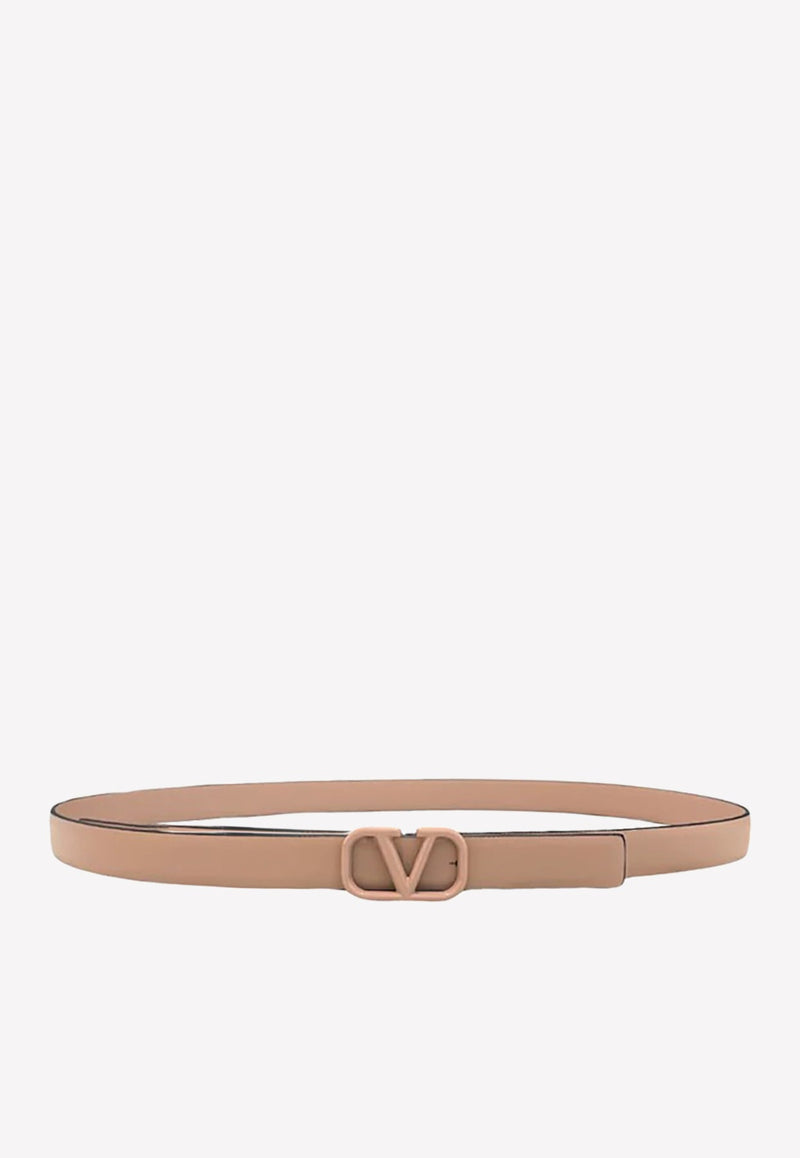 Signature VLogo Belt in Calf Leather