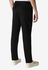 Drawstring Straight-Leg Pants